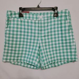NWT Merona 5" Green Plaid Shorts